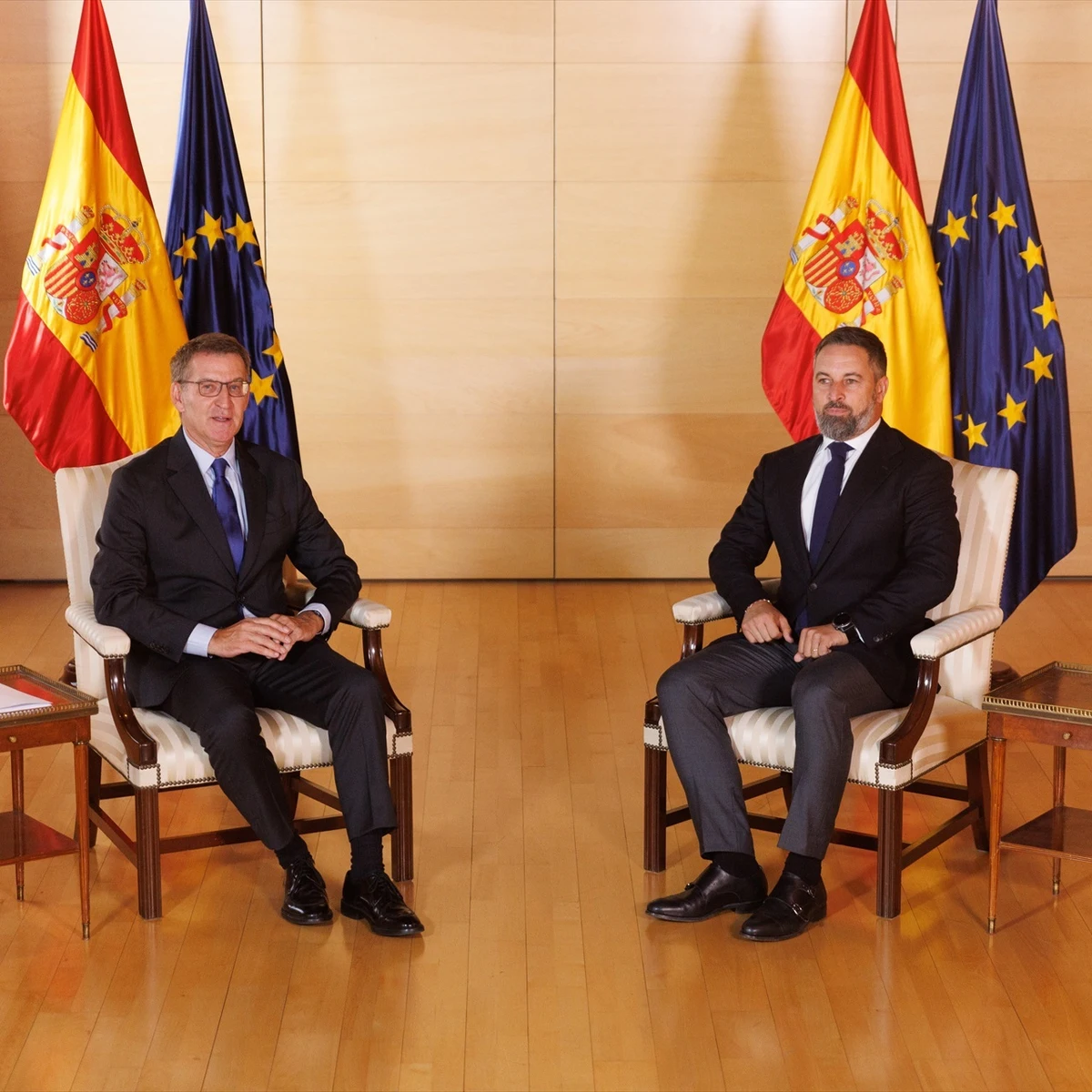 Feijóo y Abascal en una imagen de archivo.